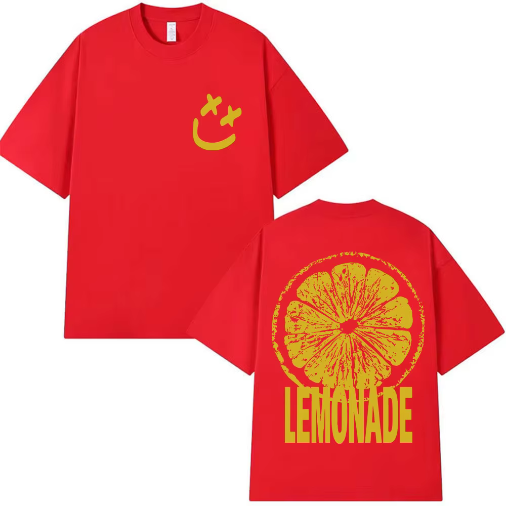Louis Tomlinson limonade Tour 2025 impression T-shirt hommes femmes Harajuku mode Vintage T-shirts d