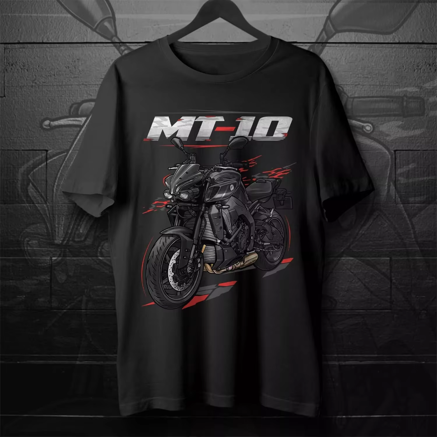 T-shirt d'été décontracté pour homme MT-10 2022-2025, T-shirt de moto graphique à manches courtes po