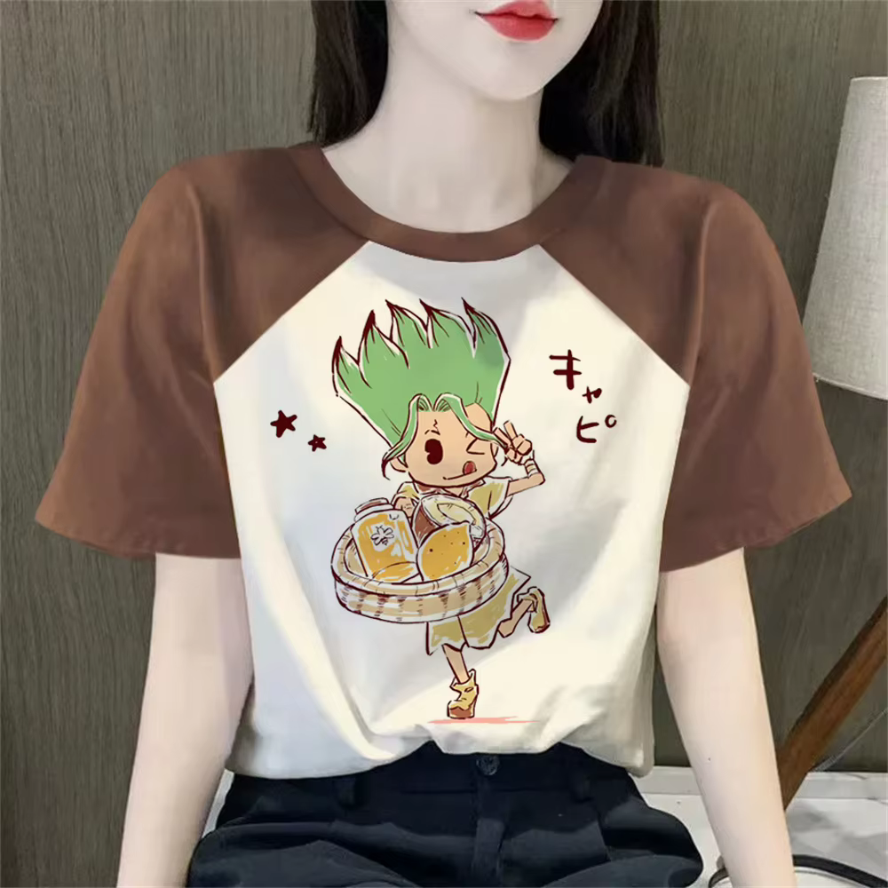 Dr Stone t-shirt adolescent gothique années 2000 confortable graphique Pop Culture 80s chemise stree