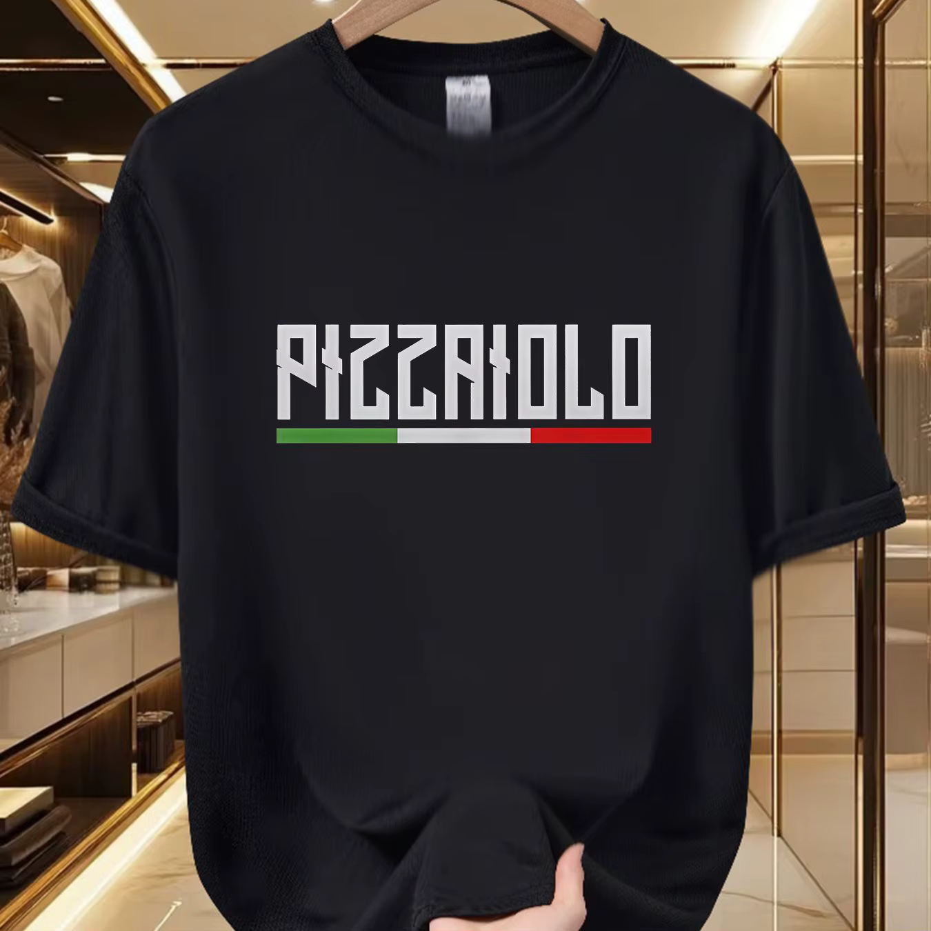 T-shirt graphique Pizzaiolo italien, mode estivale, décontracté, à manches courtes, pour hommes et f