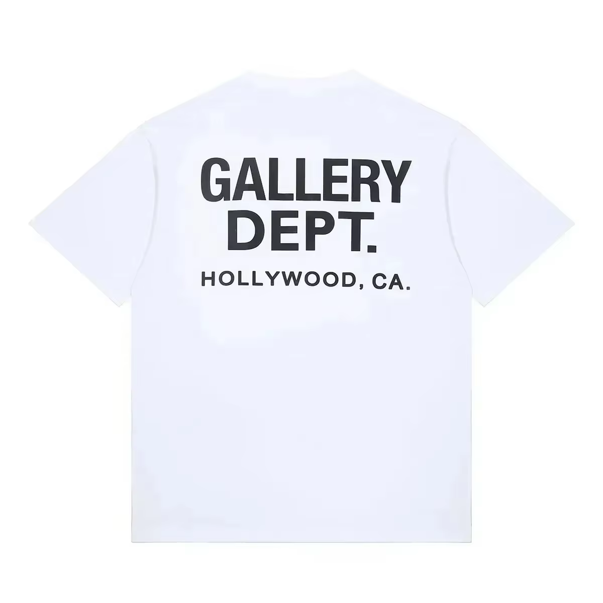 T-shirt vintage style streetwear Gallery Dept imprimé, motif lettres tendance, col rond décontracté,