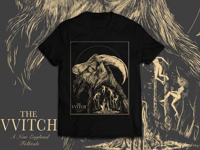 Sorcière VVitch Inspiré Noir Phillip T-shirt Art Rétro Années 90 Tatouage Y2K Chemise Conçu pour Hom