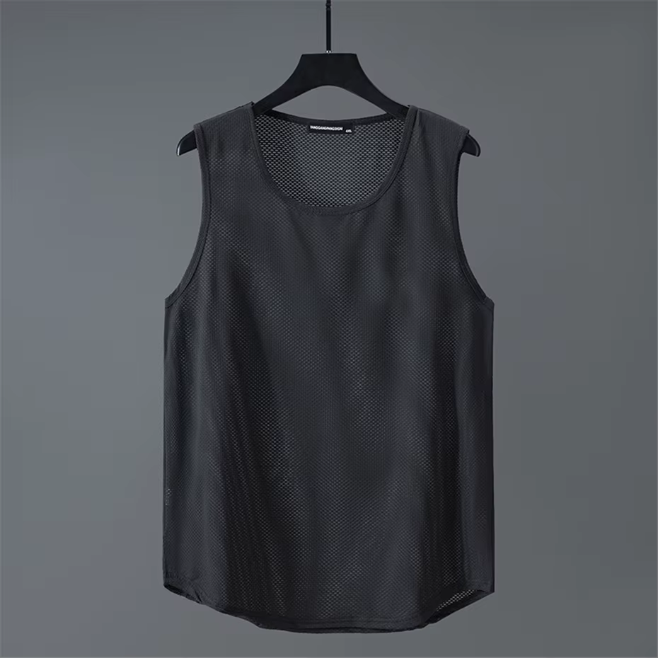 Débardeur d'été pour hommes, grande taille 10XL 11XL, gilet d'été respirant, couleur unie, gilet de