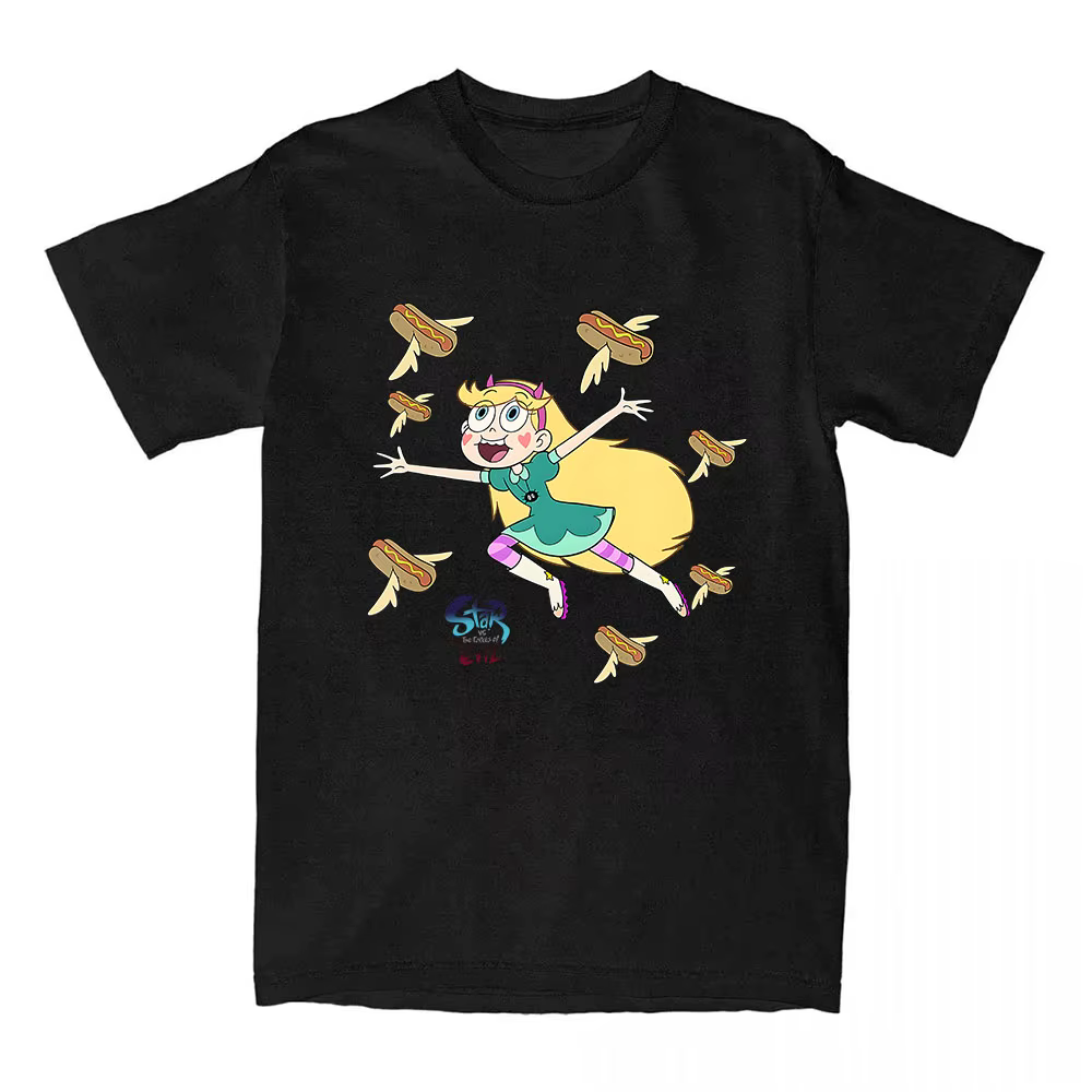 Étoile contre. Les Forces du mal T-shirt drôle dessin animé Anime graphique t-shirts coton à manches