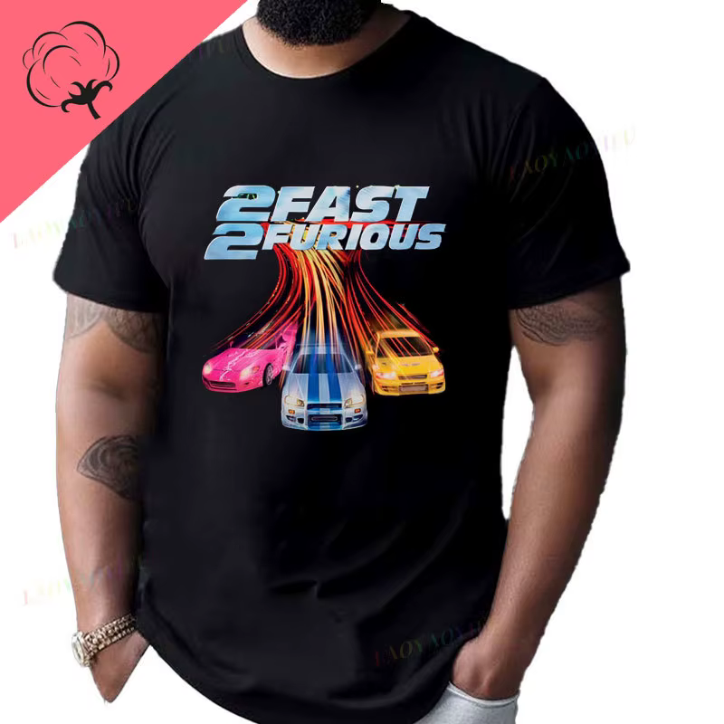 Hommes femmes célèbre film rapide et furieux T-shirt Paul Walker Goth T-shirt 100% coton col rond un