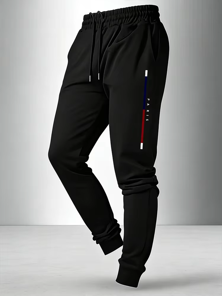 Nouvelle tenue décontractée pour homme 2026 : T-shirt à manches longues et pantalon de survêtement i