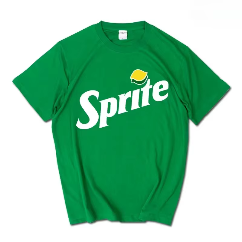 T-shirt classique avec logo Coca-Cola imprimé pour hommes et femmes, décontracté, ample, en coton, à