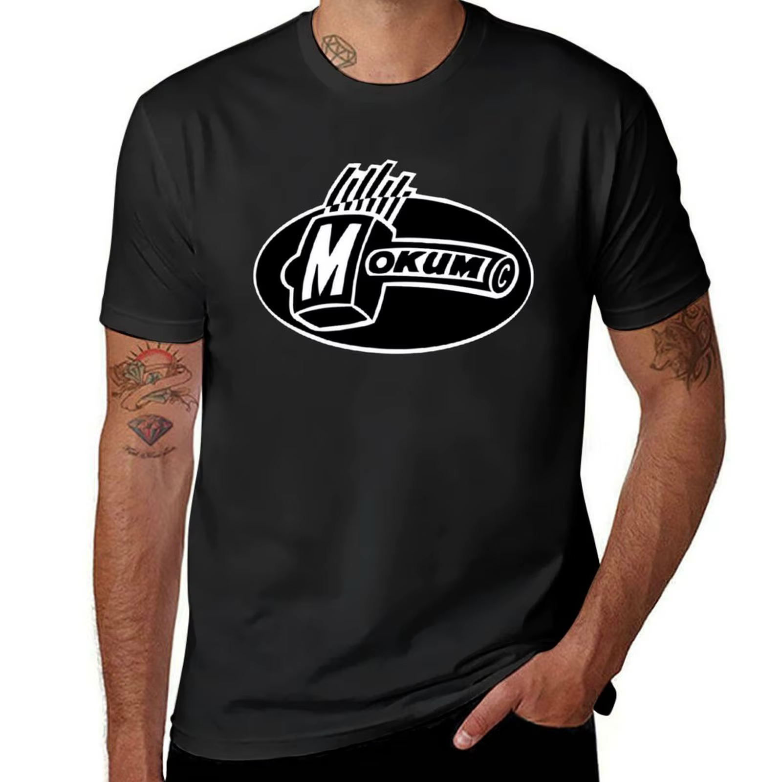 MOKUM RECORDS T-Shirt uni personnaliser vêtements pour hommes