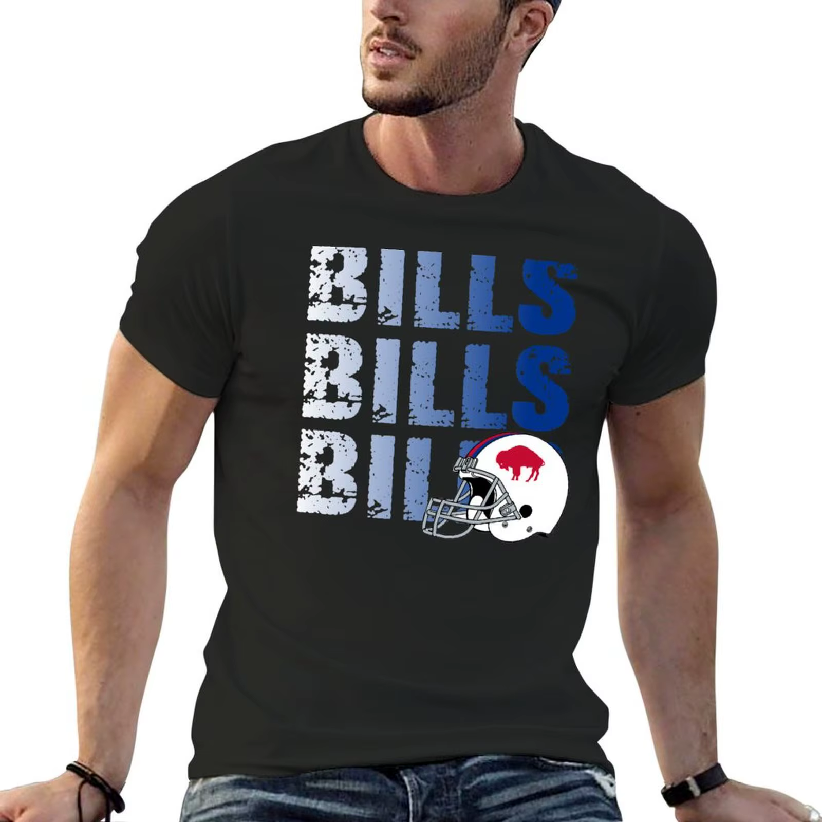 T-shirt graphique Mafia Bill pour hommes, chemises blanches pour garçons, graphique