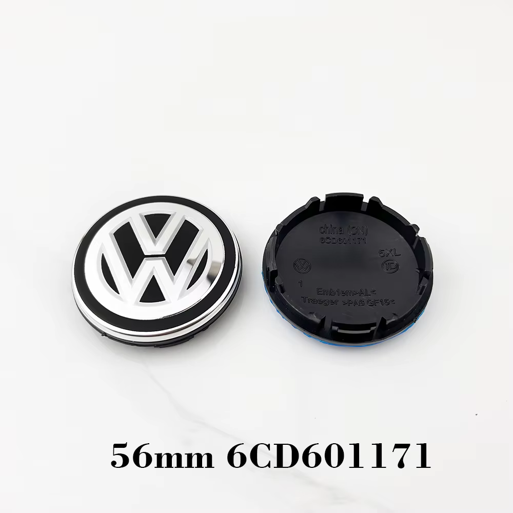 4 pièces de capuchons de moyeu de roue de 55 mm, 56 mm, 65 mm, 70 mm pour VW GTI Polo Golf 4 5 6 7 8
