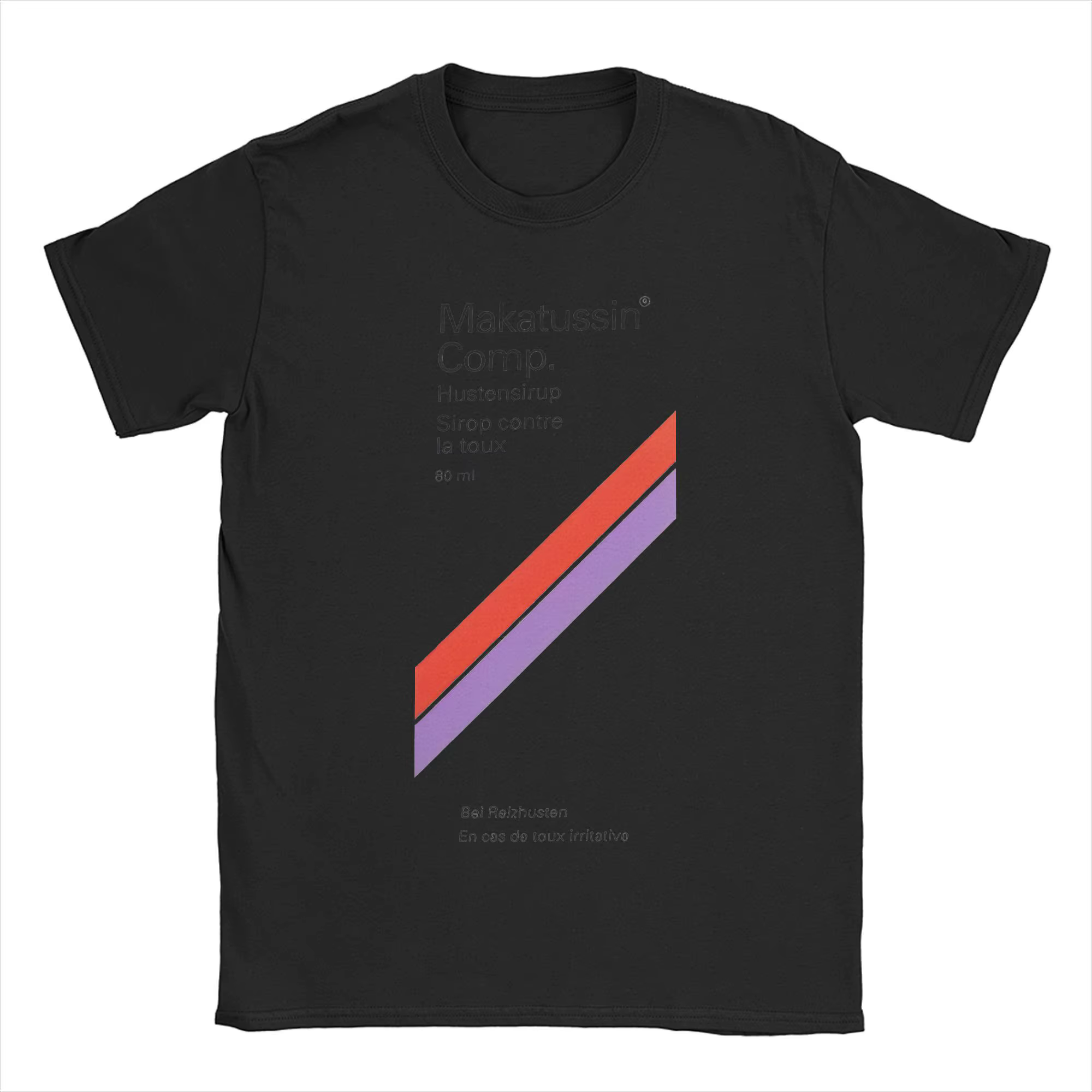 Hommes T-Shirts Makatussin Comp 80ml étiquette Vintage coton t-shirt à manches courtes drôle T-Shirt