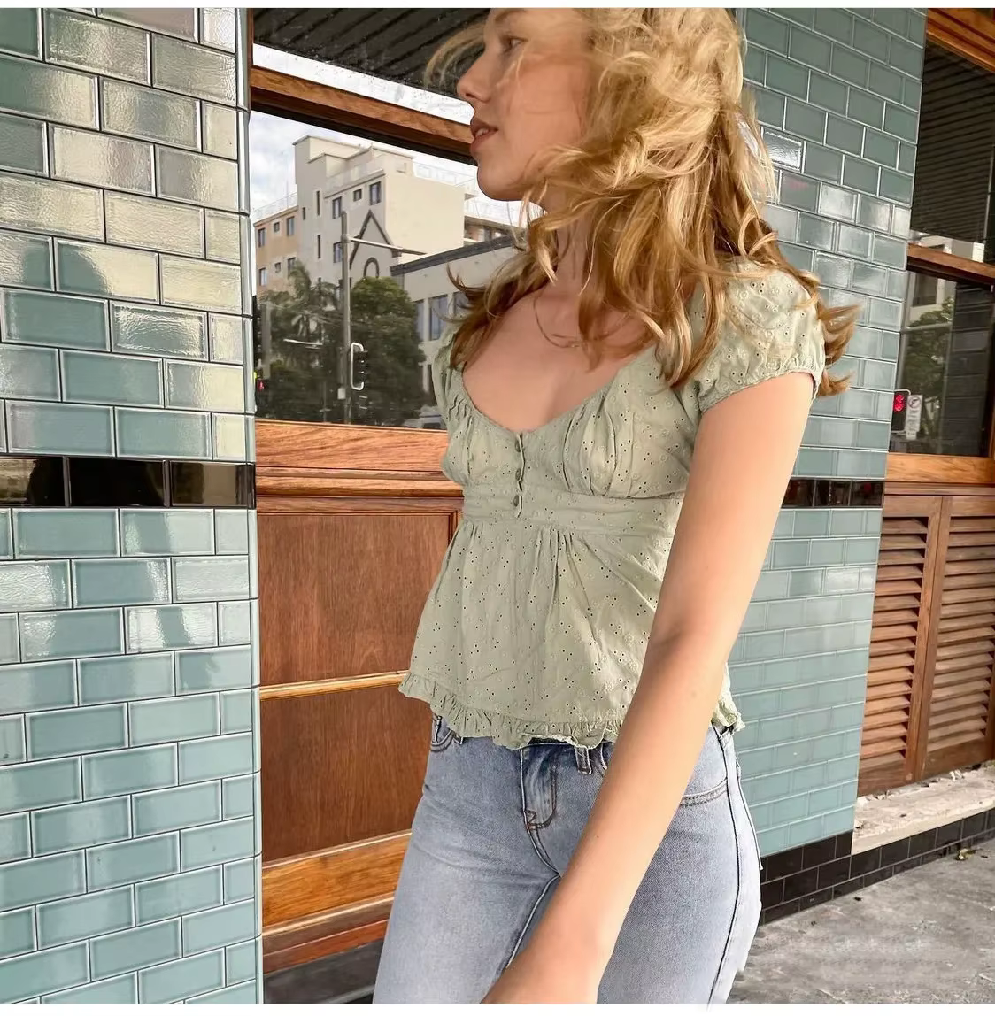 T-shirt Court en Coton Doux pour Femme et Fille, Slim, Vintage, Mignon, Y-Chic, à la Mode, Été, 2024