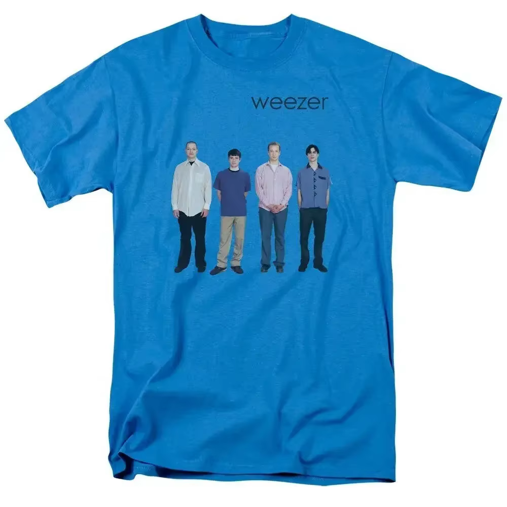Weezer 1994 album bande impression T-shirt hommes été hip-hop rue décontracté ample T-shirt surdimen