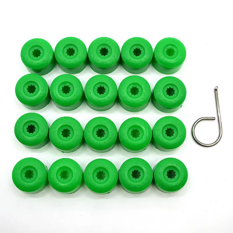 1 jeu de vis hexagonales rondes noires/rouges/jaunes/vertes/bleues, diamètre intérieur 17 mm, pour e