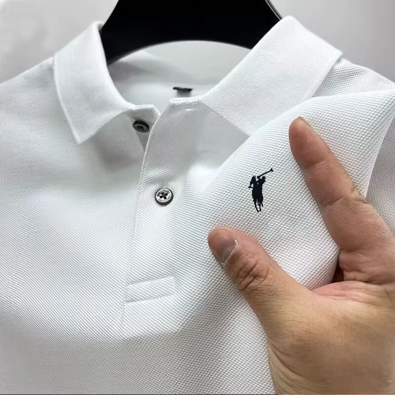 Nouveau style, polo imprimé haut de gamme de marque de luxe, à manches courtes, pour homme, collecti