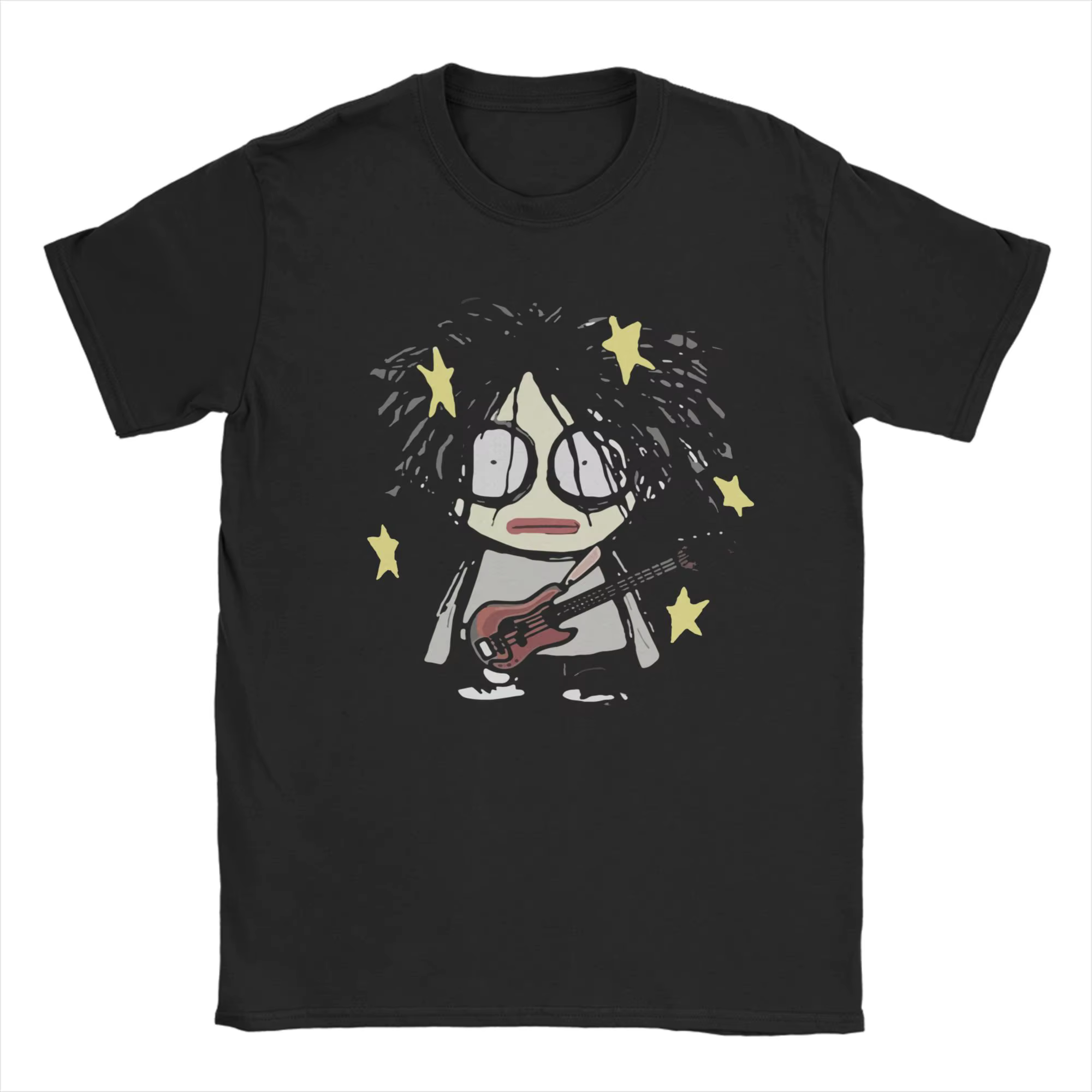 T-shirt manches courtes col rond pour homme, 100% coton, mignon, Robert Smith, Vintage The Cures