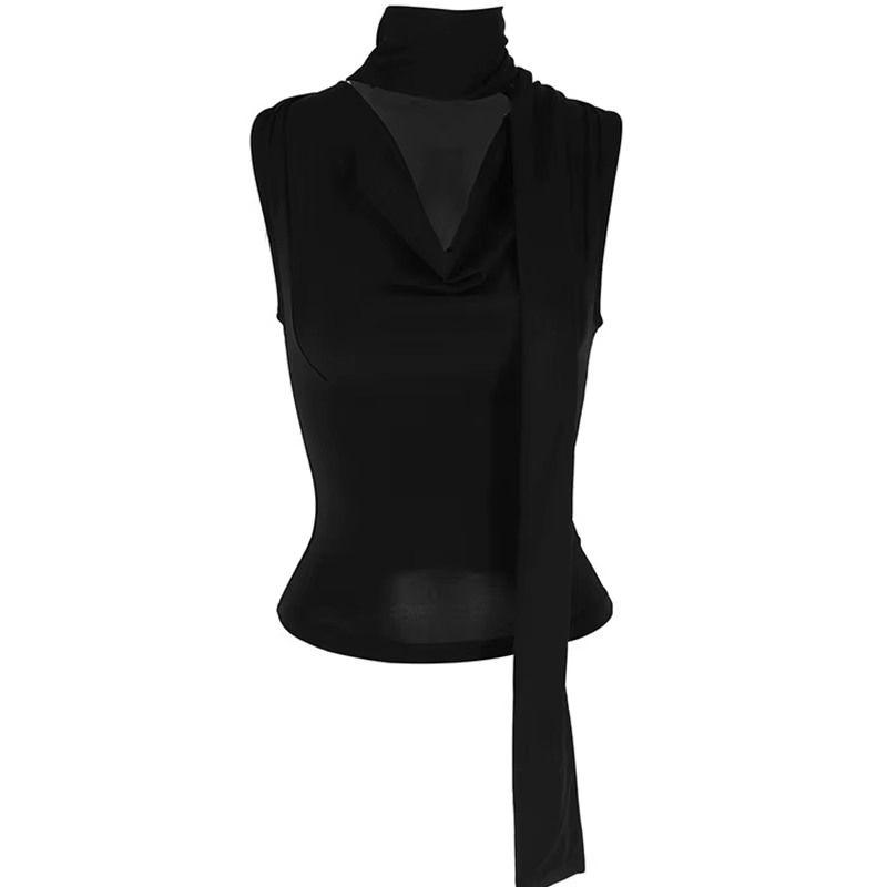 Haut bandage à col en V pour femme, streetwear décontracté, mince, sexy, élégant, solide, nouveau, m