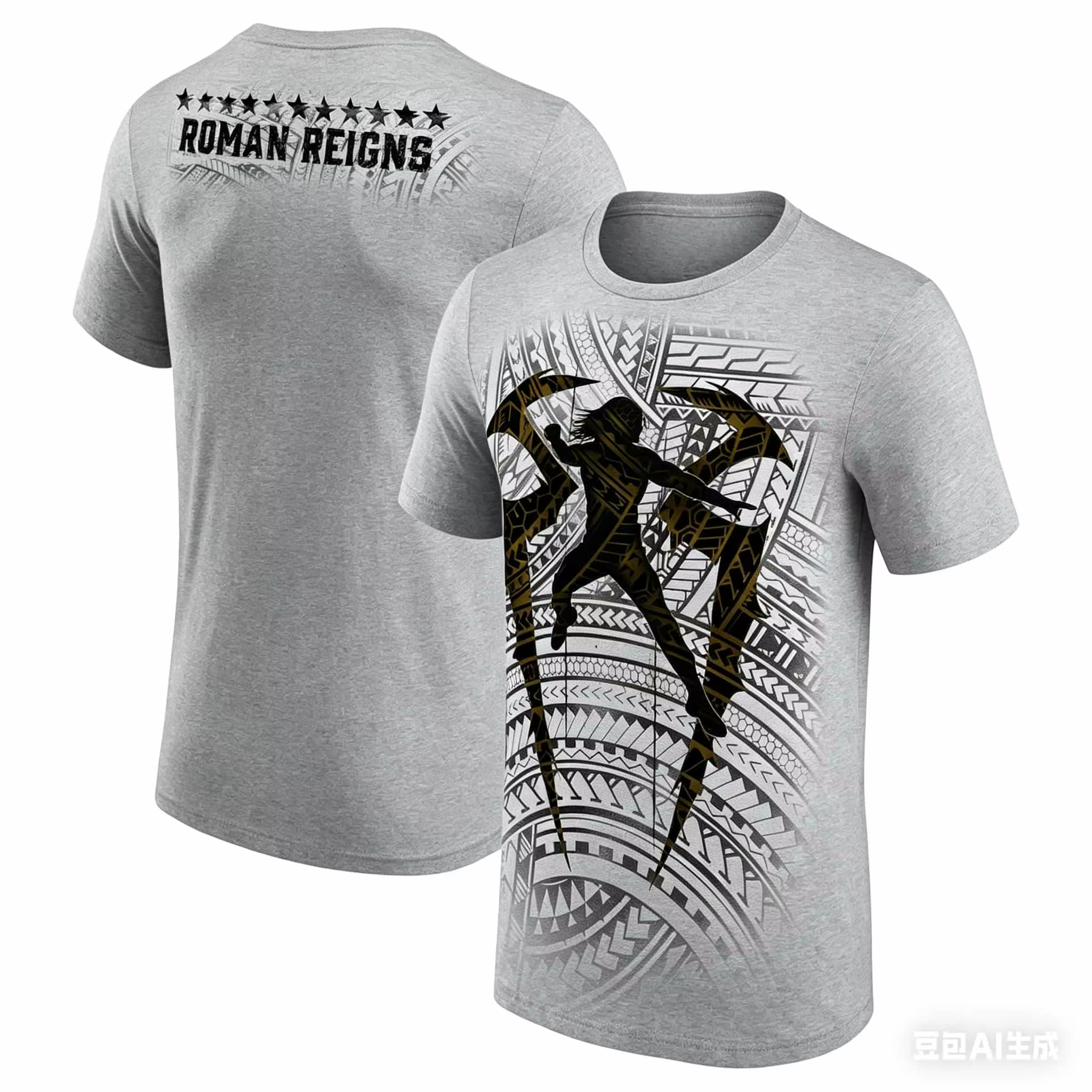 T-shirt en coton respirant pour homme, motif tribal Roman Reigns, haute qualité, tendance, pour l'ét