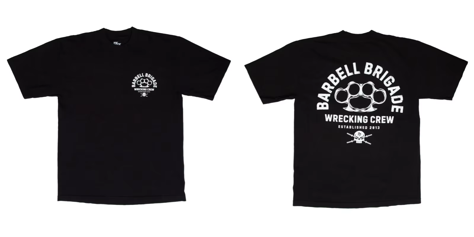 Barbell Brigade 2025 T-Shirt de gymnastique d'été pour hommes en coton à manches courtes musculation
