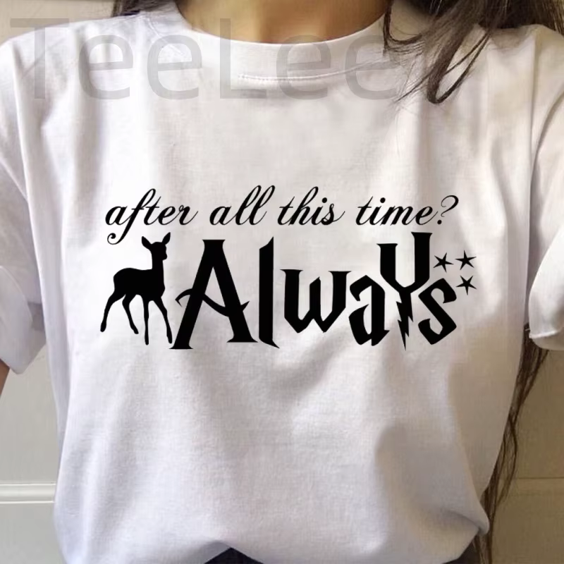 T-shirt pour Femme avec Imprimé de Cerf, Vêtement Esthétique et Décontracté, Humoristique, Harajuku
