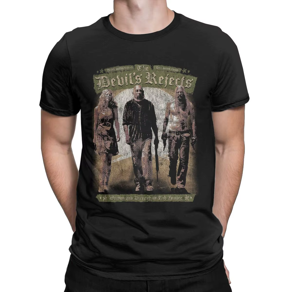 T-shirt manches courtes 1000 coton, The Devils Reécossais, apk captain spaulding movie, effrayant ho