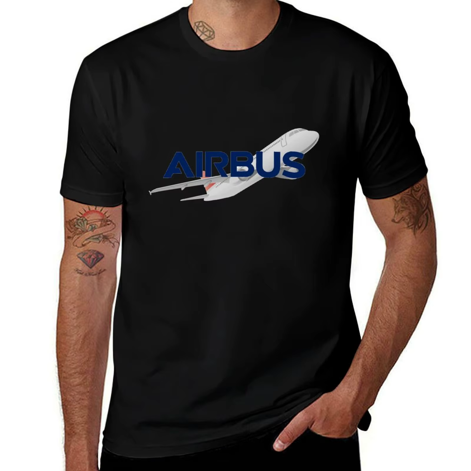 Airbus avion conception T-Shirt homme T-Shirt de luxe drôle t-shirts homme T-Shirt