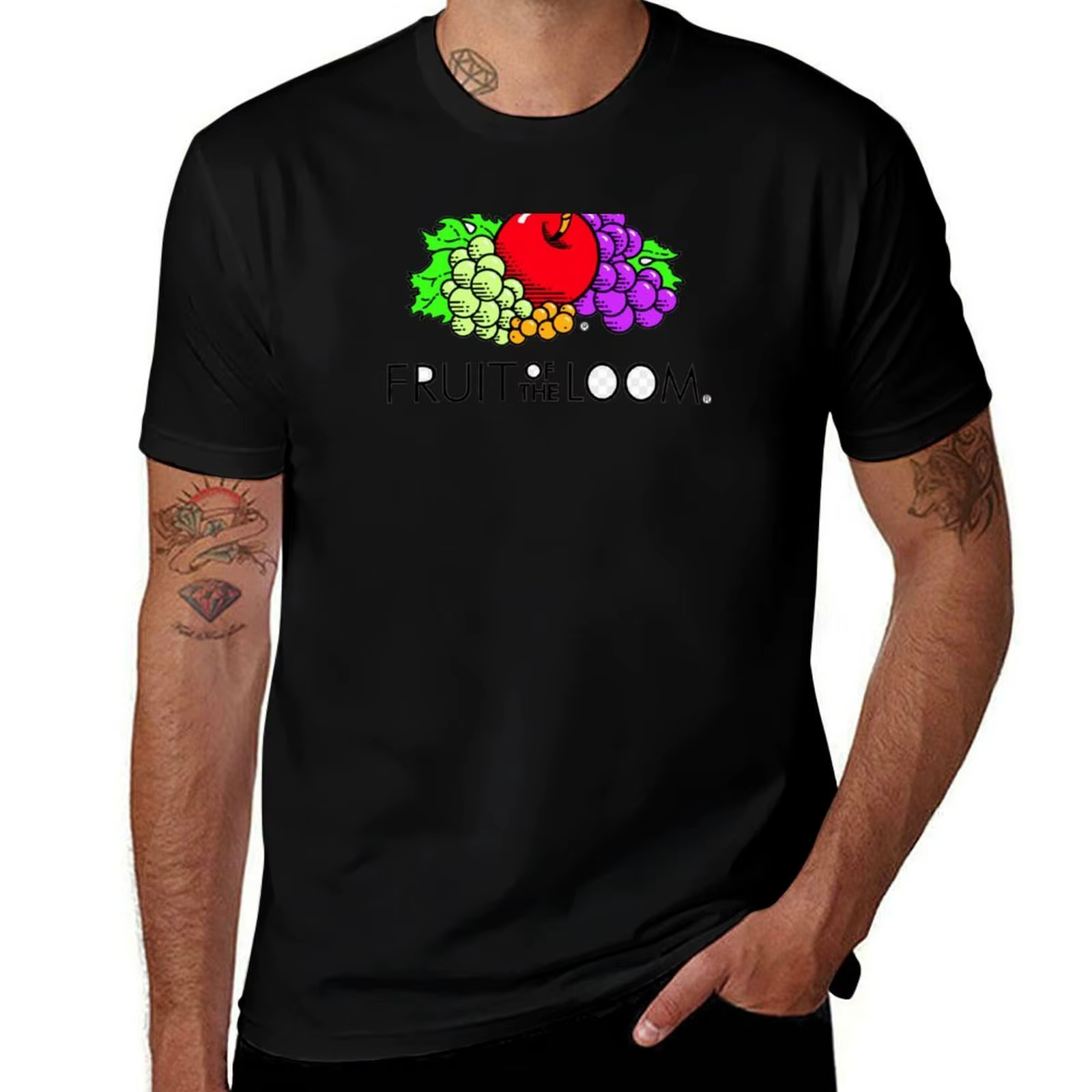 Fruit of The Loom Teeshirt T-Shirt t-shirts pour homme coupe ajustée coton T-Shirt homme homme T-Shi