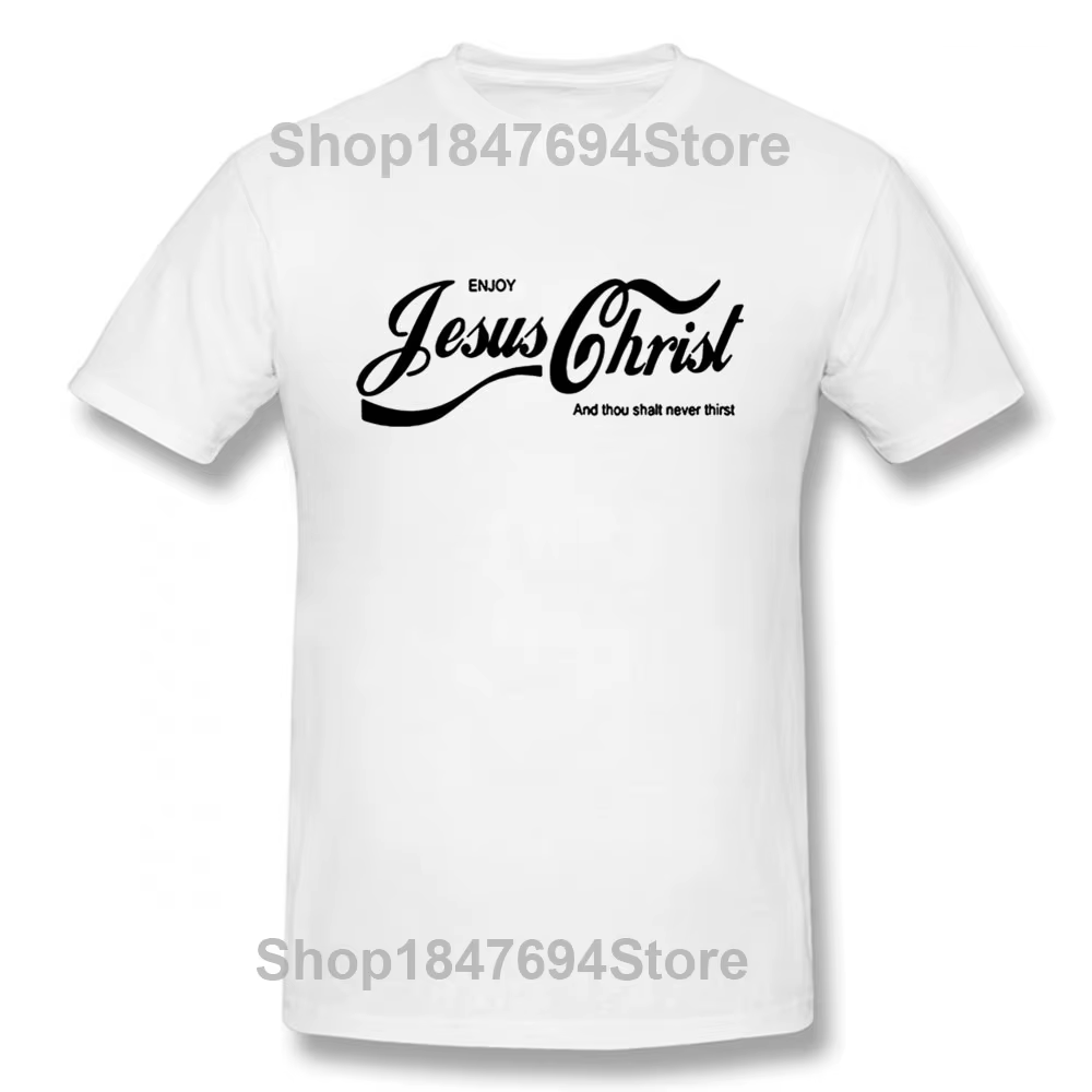 Profitez de jésus Christ le vrai roi chrétien drôle T-shirt foi prière graphique mode nouveau coton