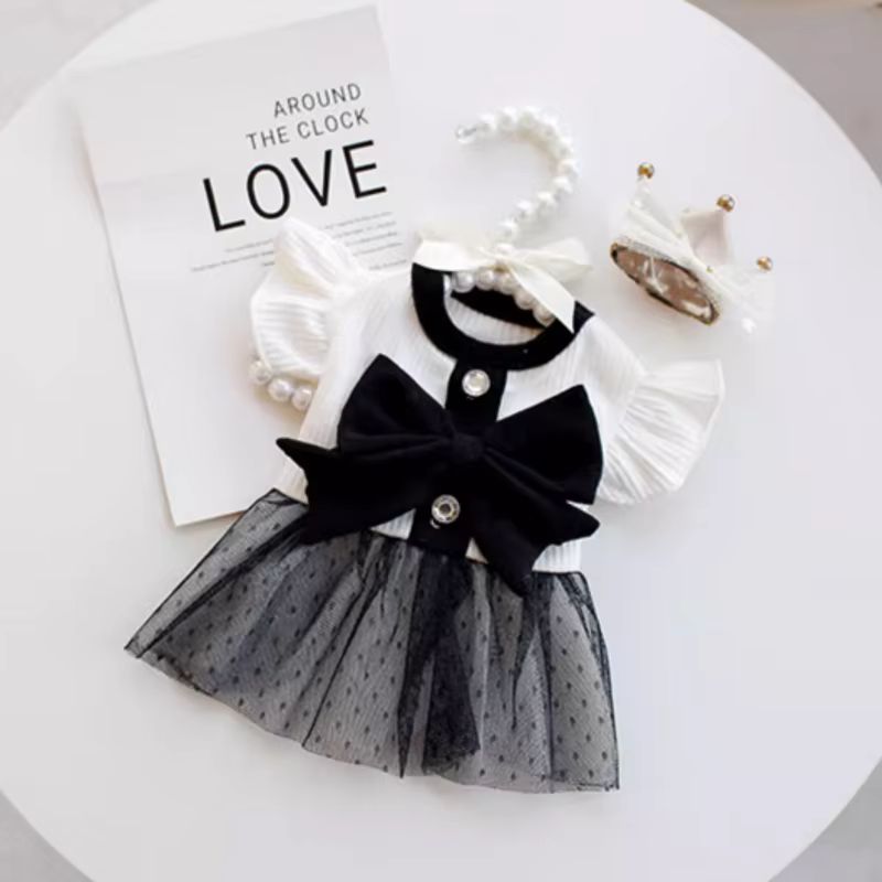 Gilet rayé pour chien, robe pour chien, vêtements pour petits chiens, Chihuahua, Bichon, bouledogue 