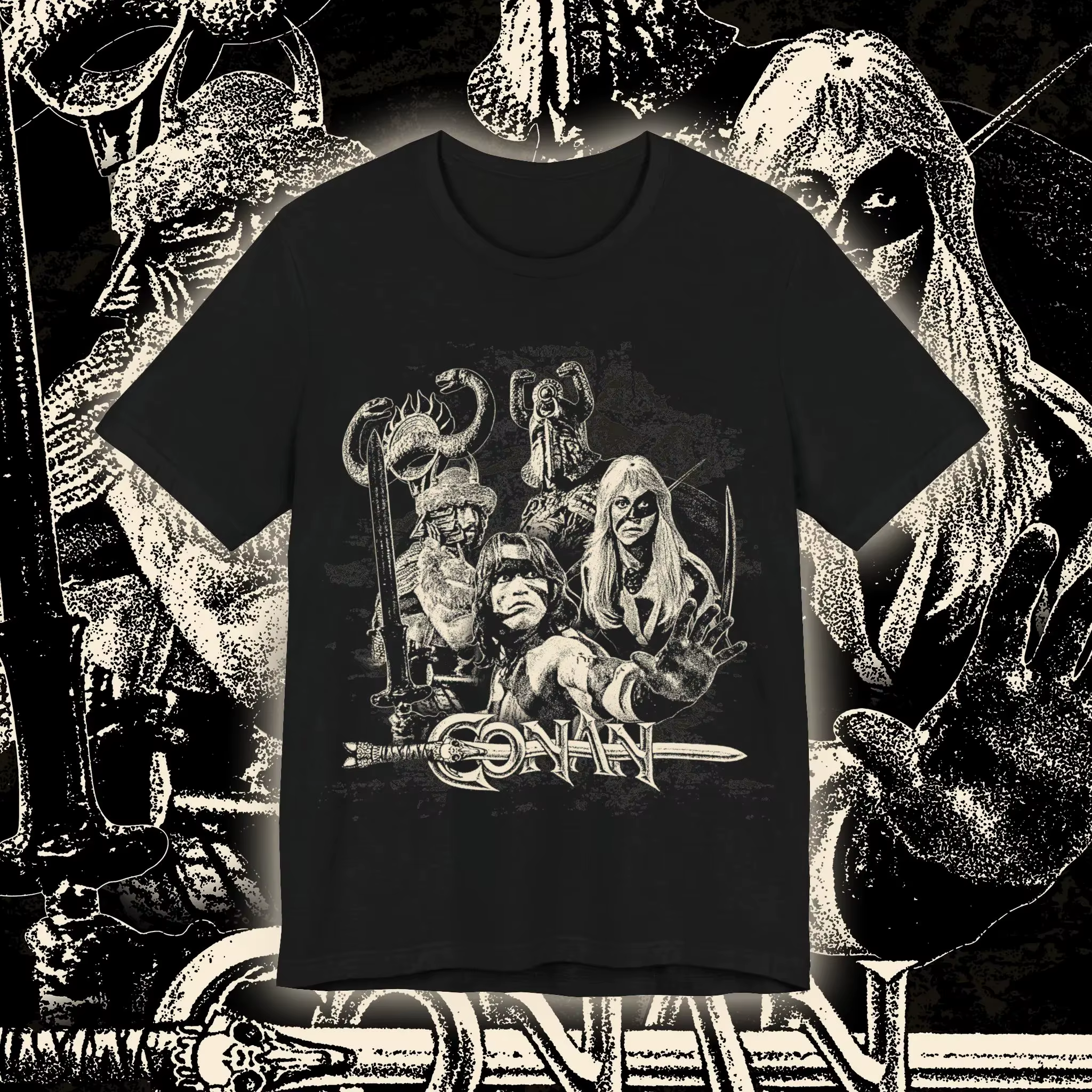 Conan The Barbarian Shirt T-shirt à manches courtes à motif imprimé pour hommes et femmes, une tenue
