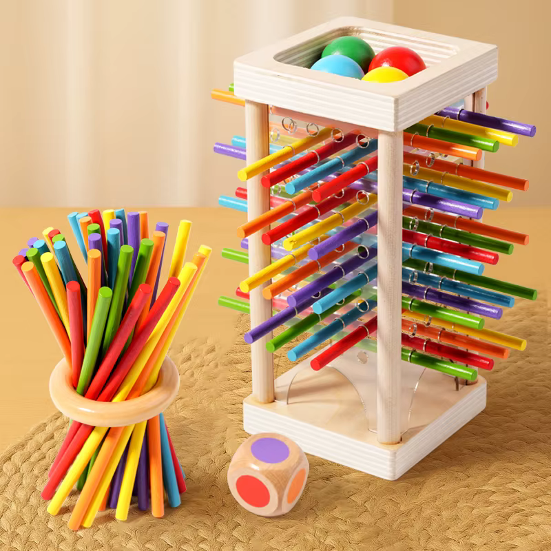 Jouet sensoriel Montessori pour bébé, motricité Fine, couleur, apprentissage cognitif, bâtons de com