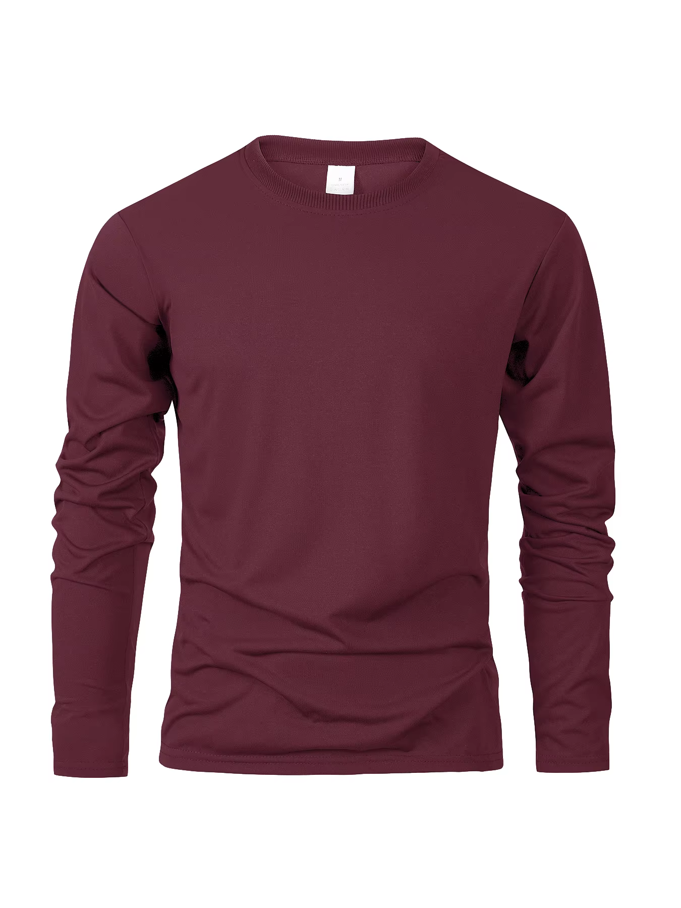 T-shirts à manches longues pour hommes T-shirts décontractés à col rond évacuant l'humidité hauts po