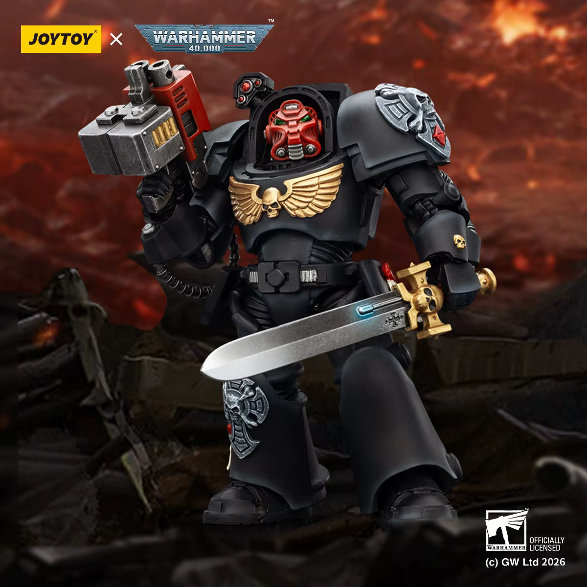 JOYTOY Warhammer 40k 1:18 Black Templars Terminators