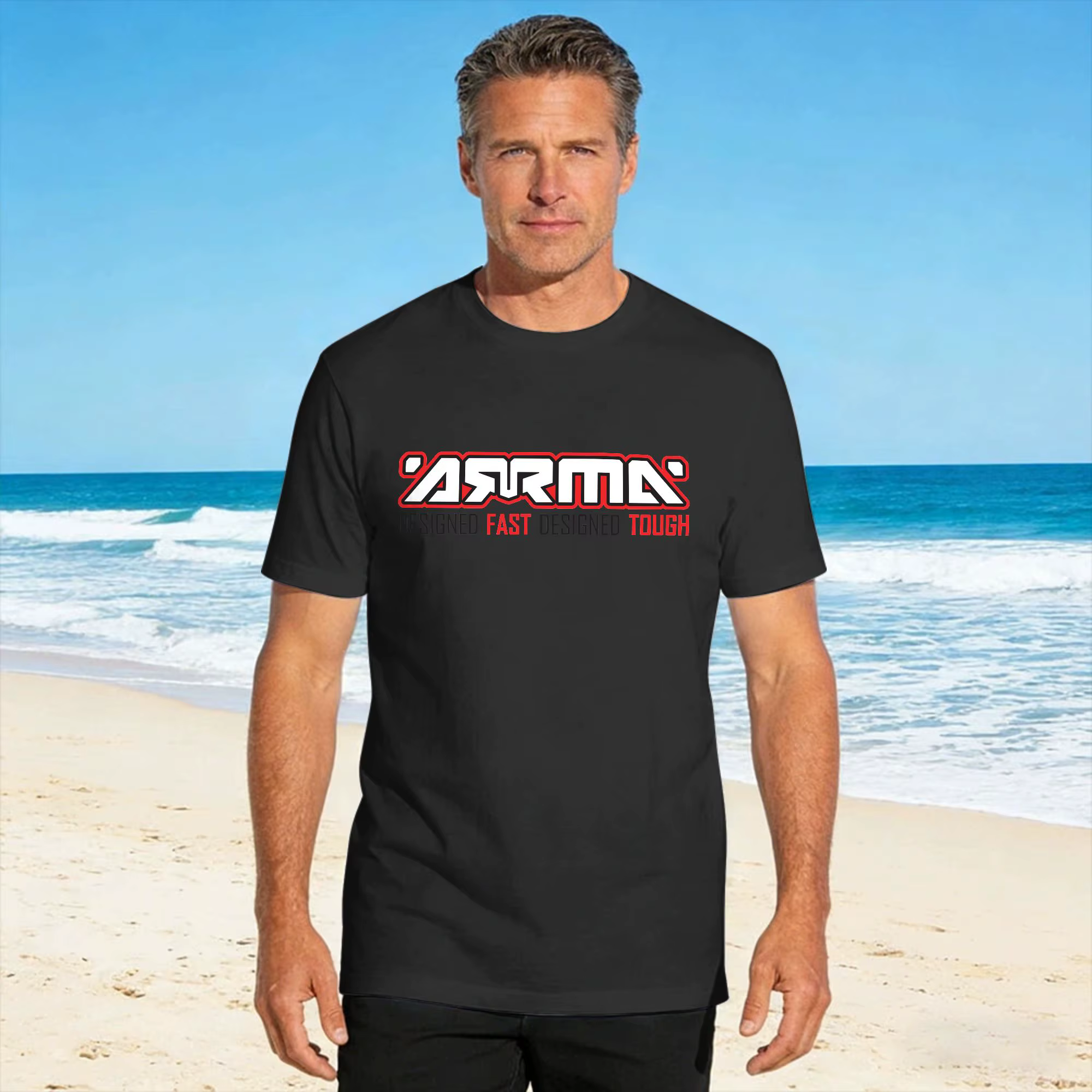 T-Shirt en coton avec Logo ARRMA pour hommes, Streetwear d'été, T-Shirt Harajuku, hauts décontractés