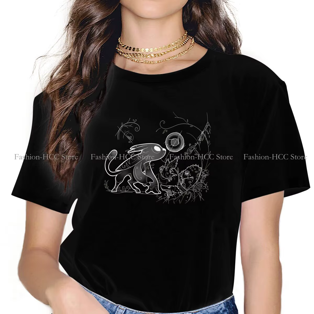 T-shirt col rond femme, hipster, volonté des contaminants, ps, Ori, Harajuku Streetwear