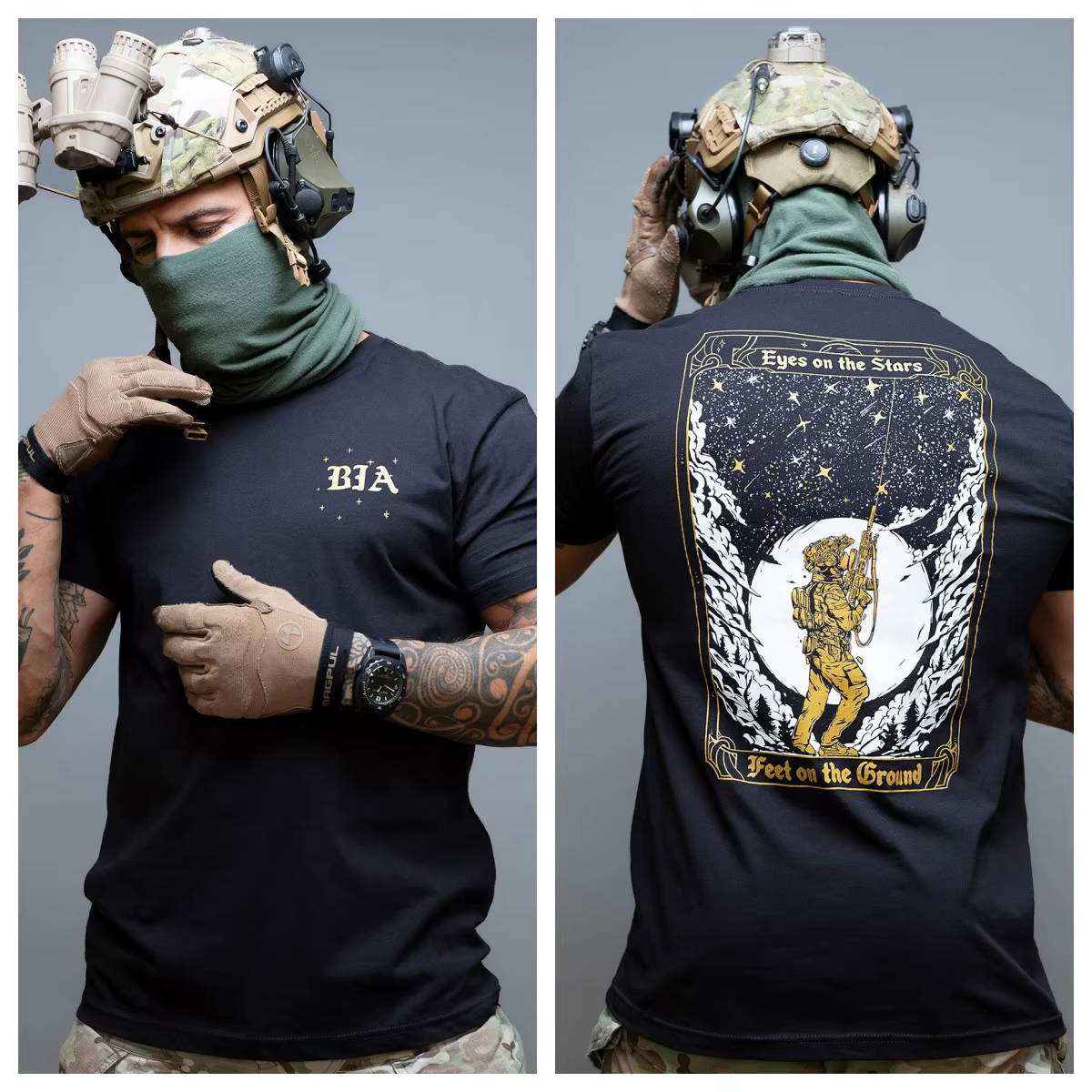 Eyes on The Stars _ T-Shirt - Convient pour les vêtements de sport en pur coton