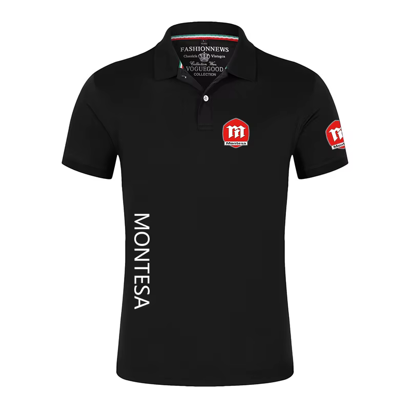 Polo à Manches Courtes pour Homme, Vêtement Respirant, Coupe Cintrée, Collection Été 2024