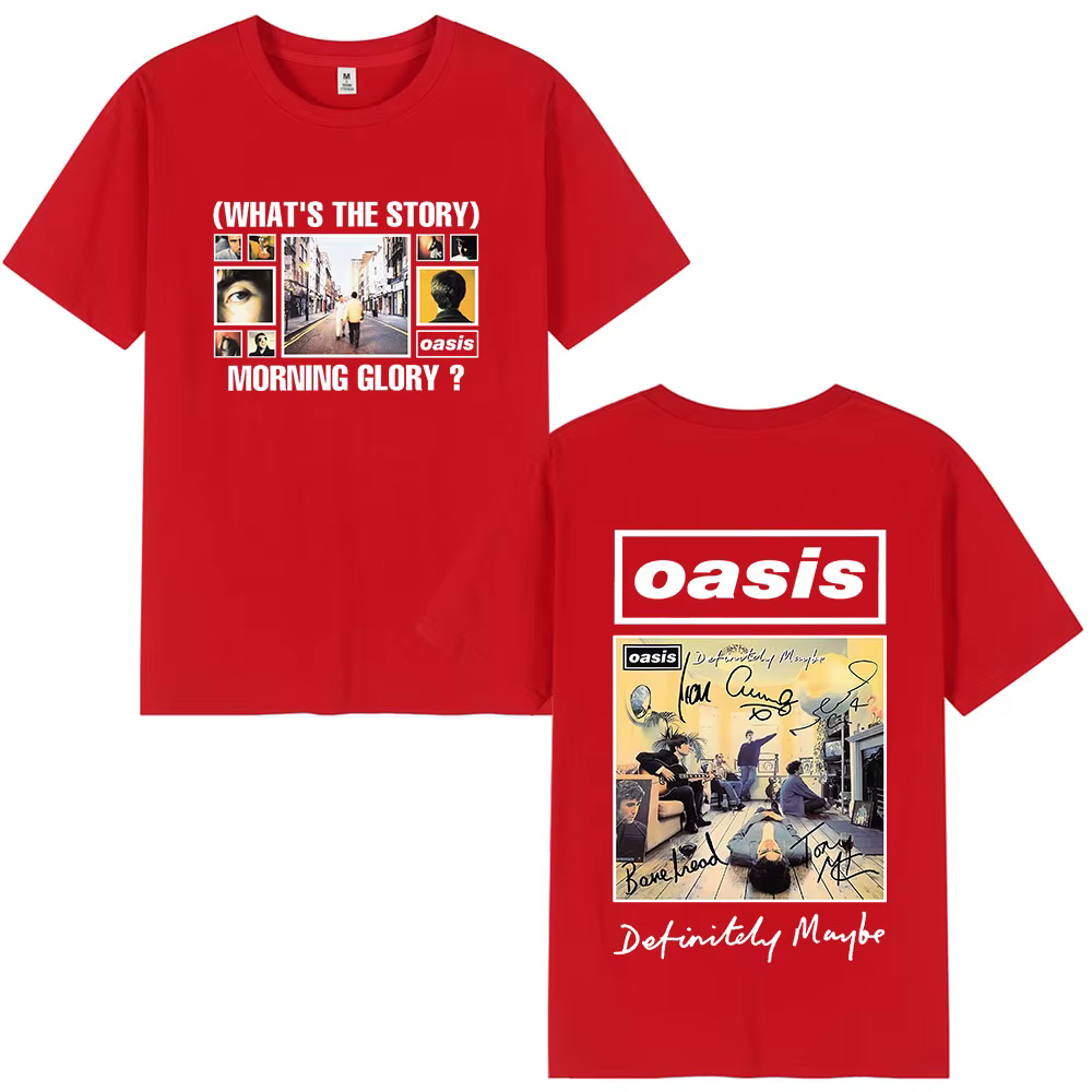 O-Oasis T-Shirts groupe de Rock britannique Vintage T-shirt hommes vêtements coton décontracté à man