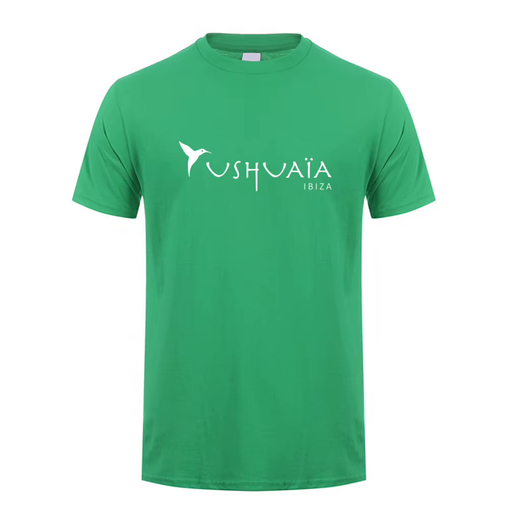T-shirt Ushuaia Ibiza pour hommes été unisexe à manches courtes coton Ushuaia fête T Shirt cadeaux h