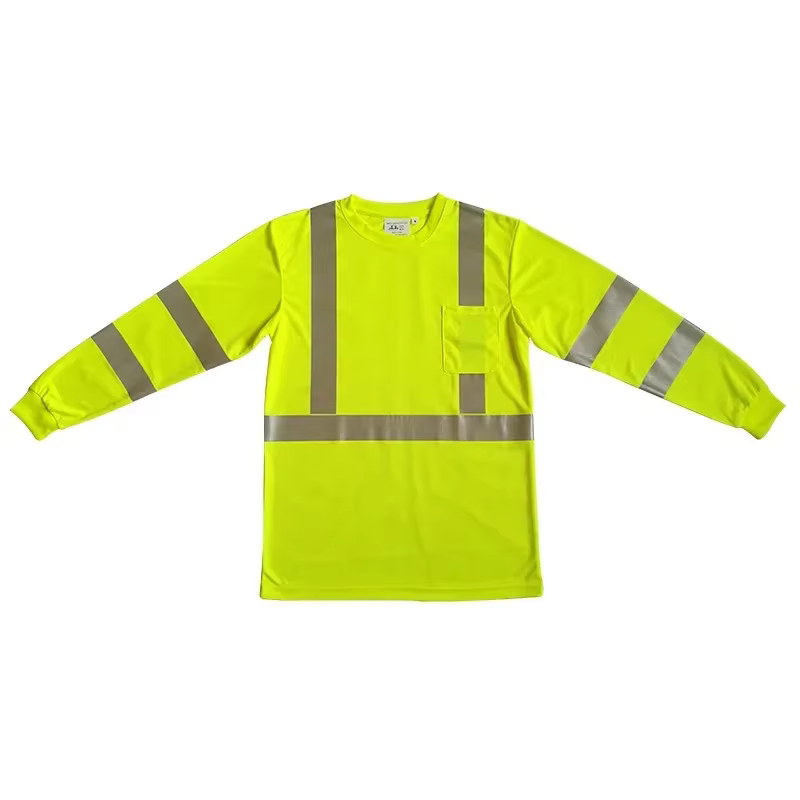T-shirt réfléchissant, vêtements de travail de sécurité réfléchissants haute visibilité pour hommes,