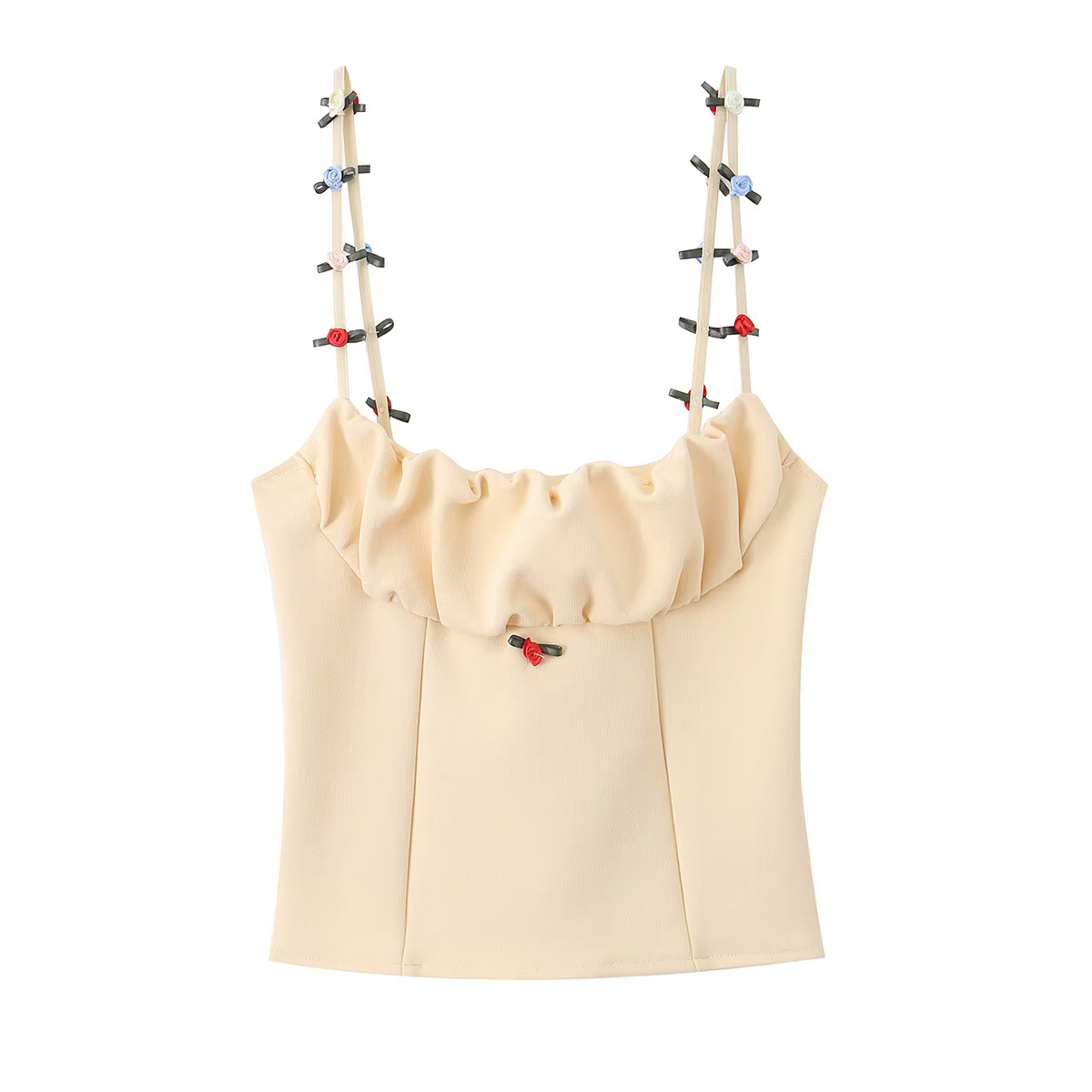 Débardeur élastique à fleurs pour femme, coupe ajustée, nouveau style d'été, respirant, séchage rapi