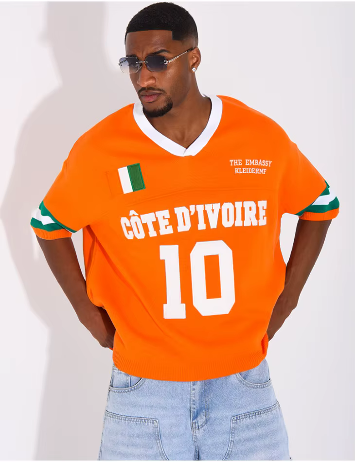 T-shirt unisexe à manches courtes respirant et à séchage rapide, thème Côte d'Ivoire été 2026, avec 