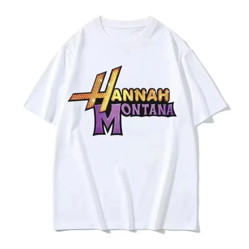 Hannah Montana t-shirt femmes Style moderne graphique t-shirt fille drôle Streetwear vêtements japon