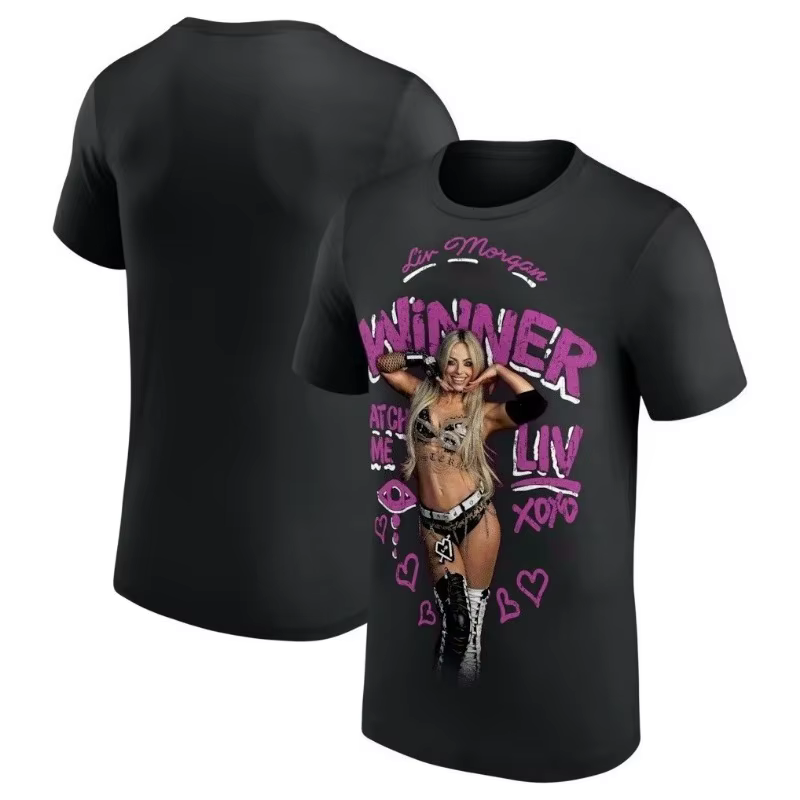Liv Morgan Merch Tee T-shirt Merch Hommes T-shirt à manches courtes Tops unisexes Vêtements décontra
