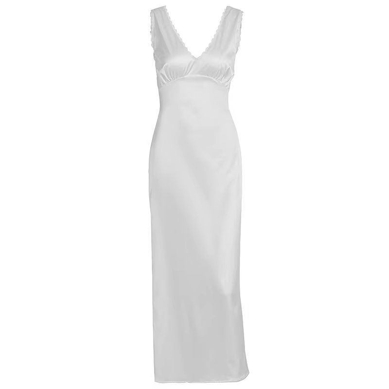 Robe sans manches simple avec dentelle et design super féerique 2026
