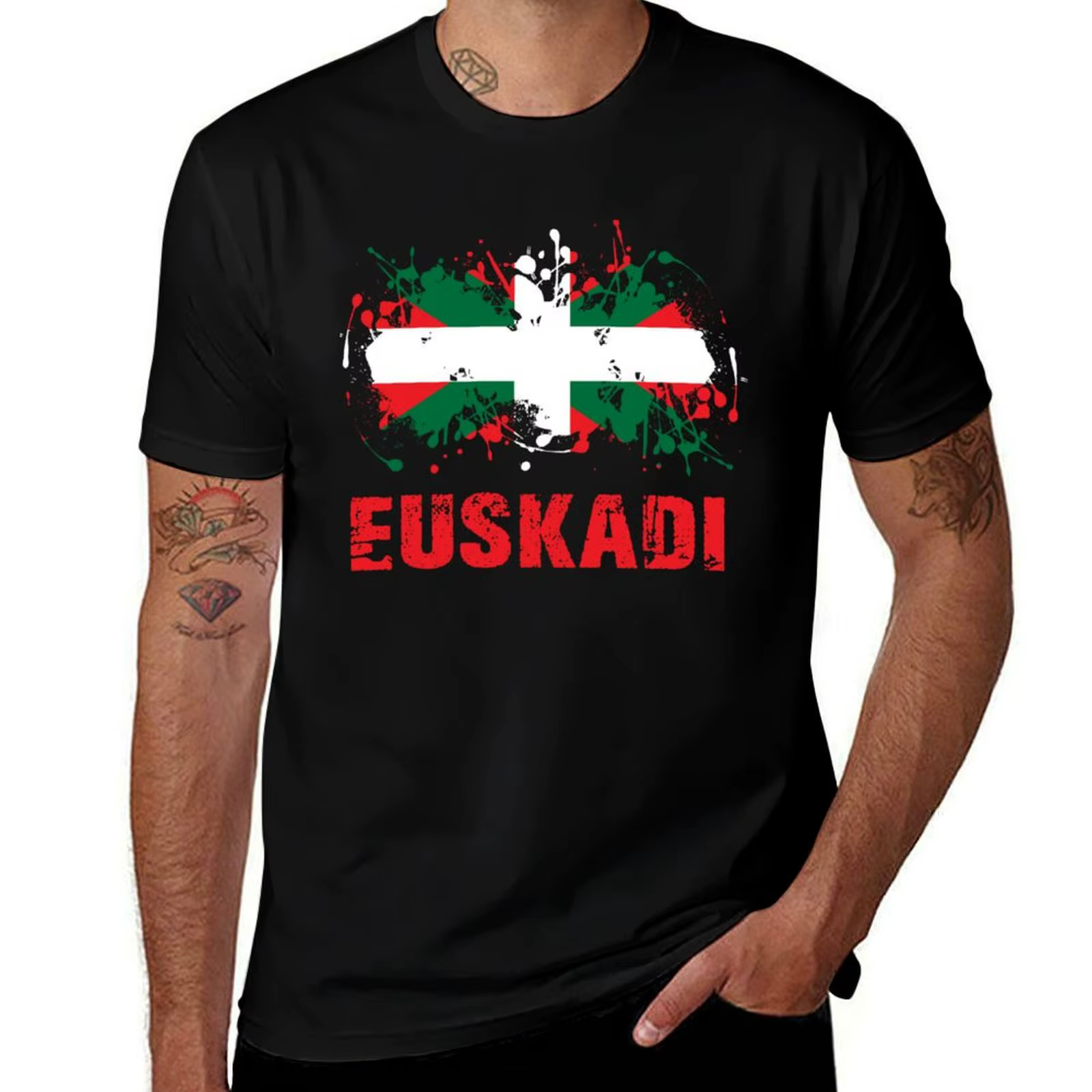 Pays basques et Euskadi pour les amateurs de pays basques T-Shirt homme T-Shirt coton T-Shirt