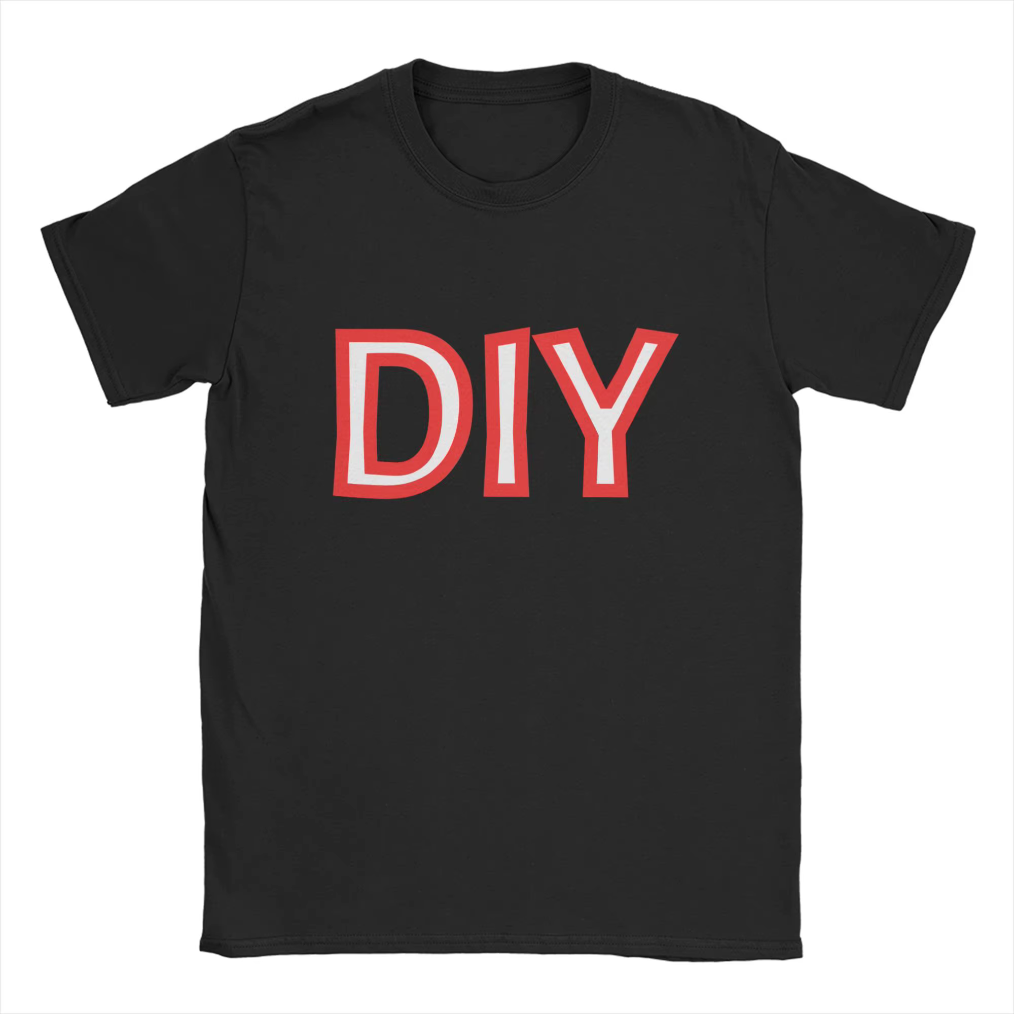 T-shirts pour hommes et femmes, nouveauté DIY, t-shirt en pur coton, à manches courtes, col rond, gr