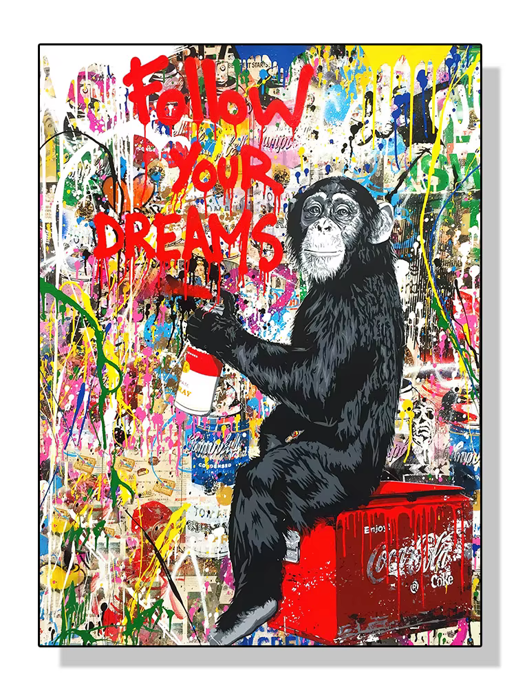 Graffiti Street Wall Art Pop Art affiches Banksy Portraits de personnes célèbres peintures à l'huile