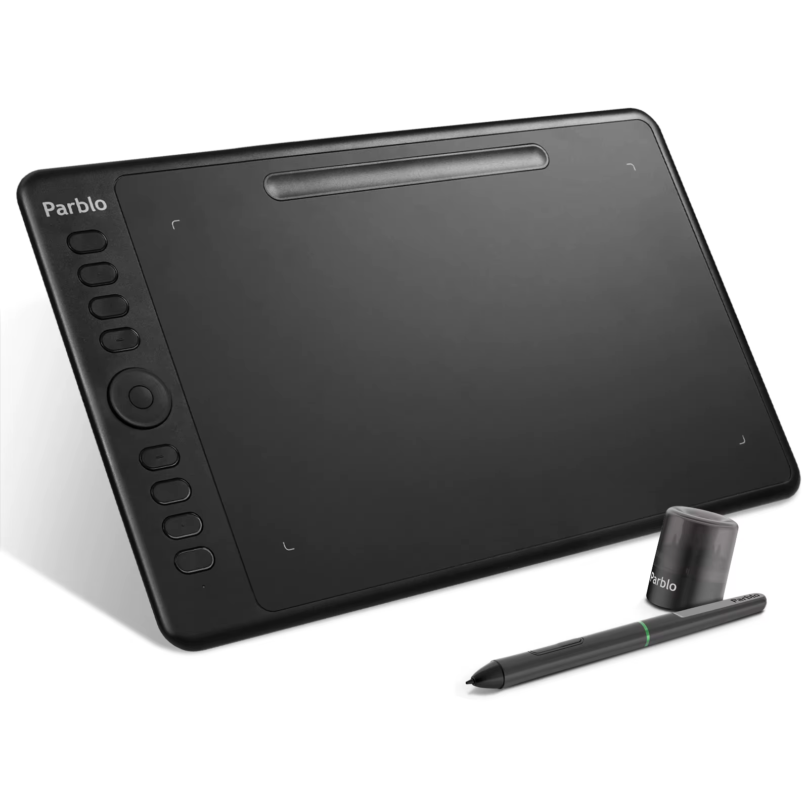Parblo-tablette de dessin Intangbo M, stylo sans batterie 8192 recyclable et 8 tablettes d'art numér