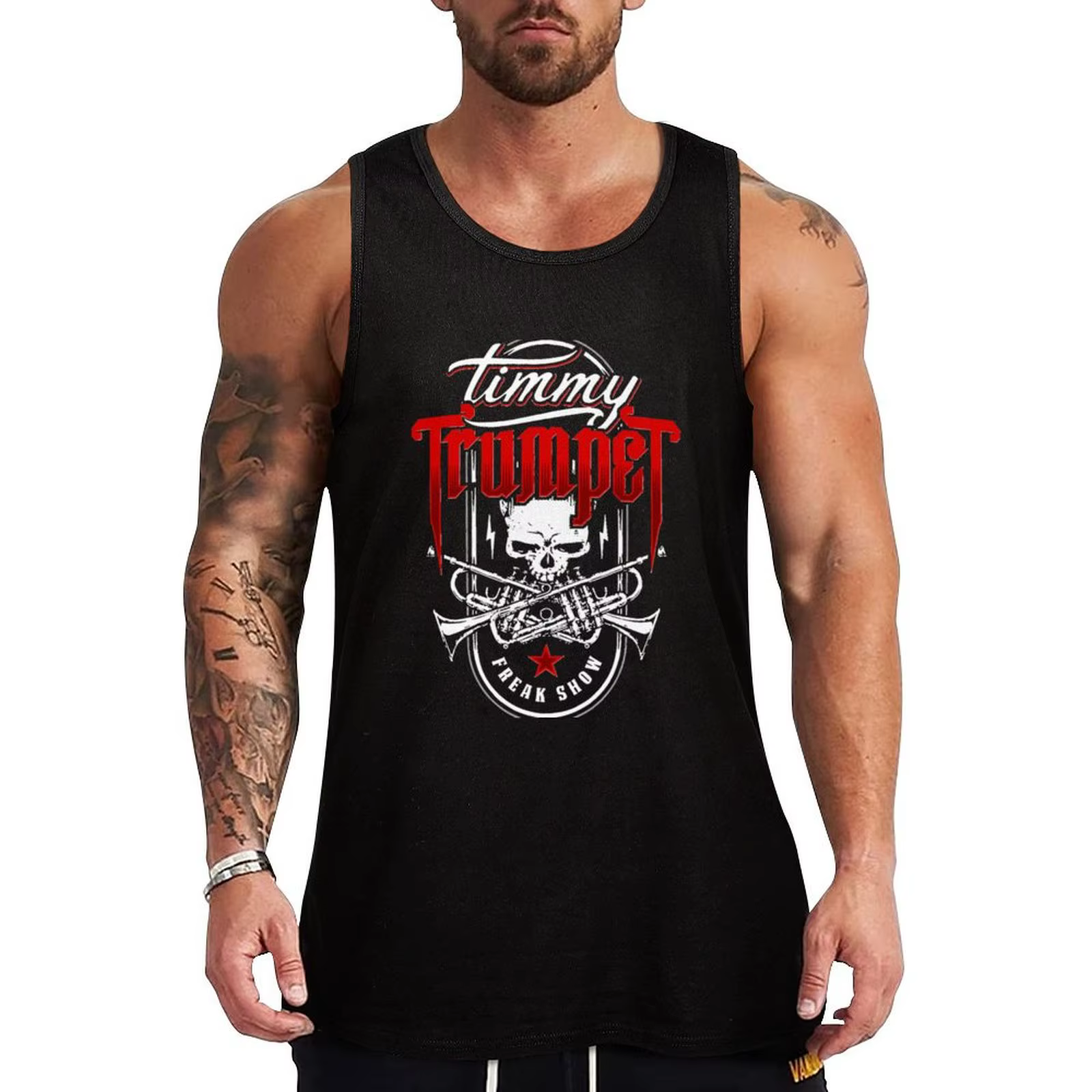 Timmy trompette débardeur vêtements de sport pour hommes maillots pour hommes haut sans manches